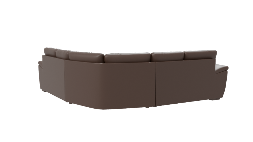 SALA CURVA JR Leather Sofa 3D - Professional 3D Model Render 7