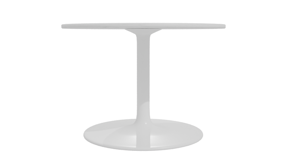 Minimalist Round Dining Table 3D - Professional 3D Model Render 11