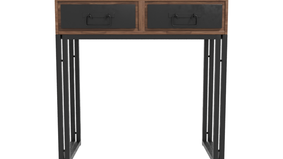 Stylish Industrial Console Table 3D Model - Professional 3D Model Render 11