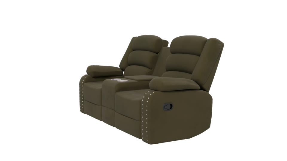 Stylish Reclining Sofa 3D Model - Professional 3D Model Render 13