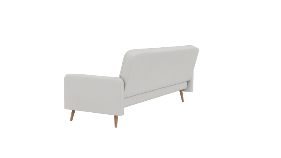 Minimalist White Sofa 3D Model - Professional 3D Model Render 3