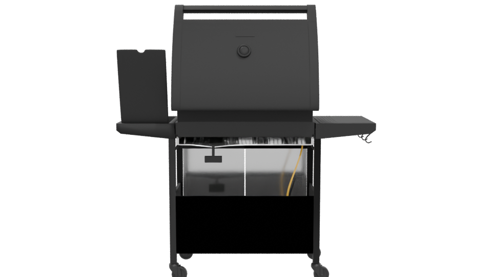 Stylish Outdoor Gas Grill 3D - Professional 3D Model Render 5