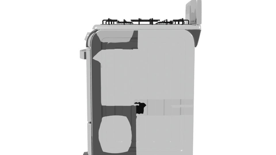 Realistic Kitchen Stove 3D Model - Professional 3D Model Render 2