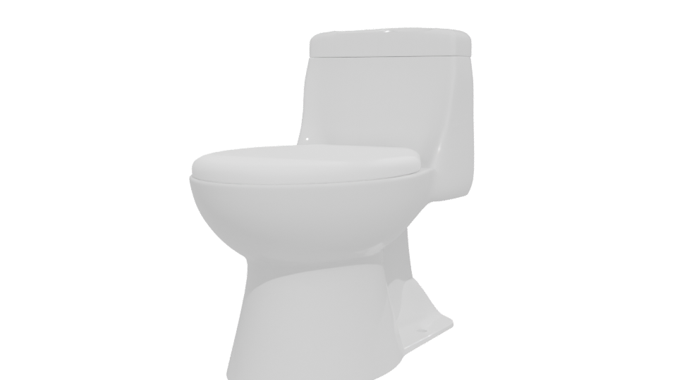 Sleek Modern Toilet 3D Model - Professional 3D Model Render 12