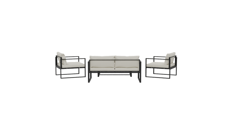 Stylish Outdoor Furniture Set 3D - Professional 3D Model Render 5
