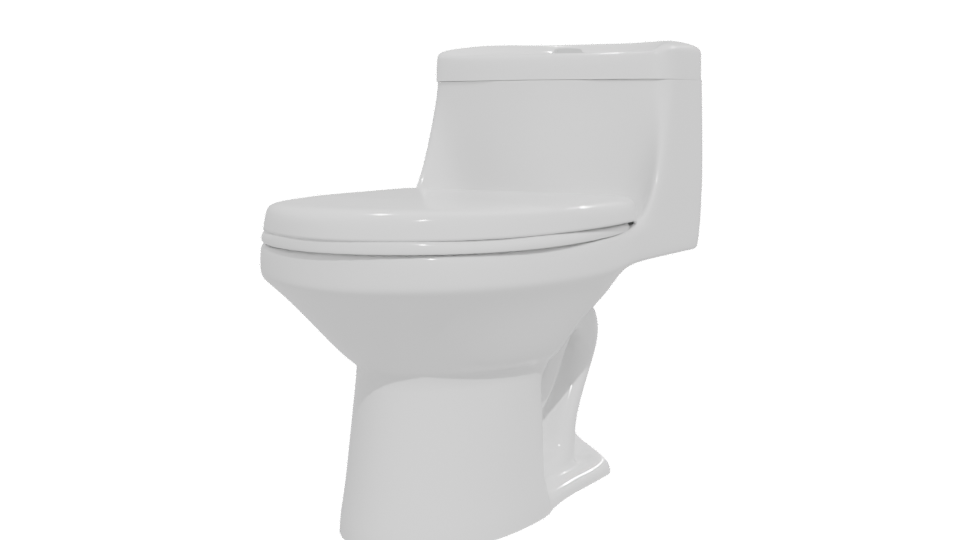 Modern Bathroom Toilet 3D Model - Professional 3D Model Render 12