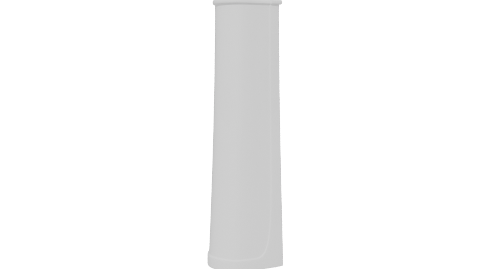Minimalist White Cylinder Model 3D - Professional 3D Model Render 13