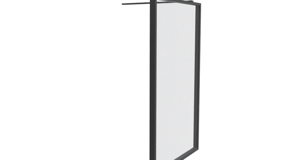 Sleek Modern Glass Display Panel 3D Model - Professional 3D Model Render 9