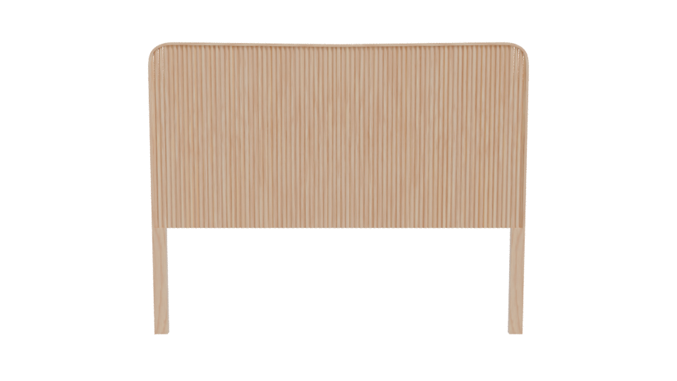 Modern Wooden Headboard 3D - Professional 3D Model Render 11