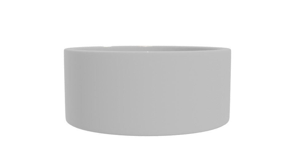 Minimalist Round Ceramic Bowl 3D - Professional 3D Model Render 11