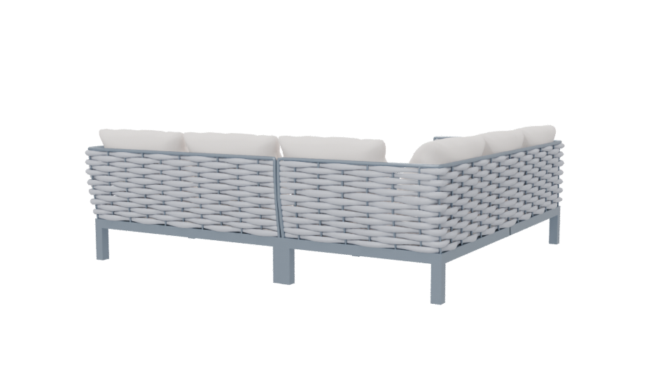 Stylish Outdoor Sofa Set 3D - Professional 3D Model Render 6