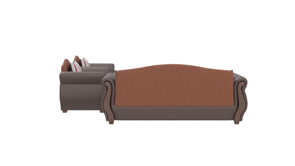 Elegant Fabric Sofa Set 3D Model - Professional 3D Model Render 5