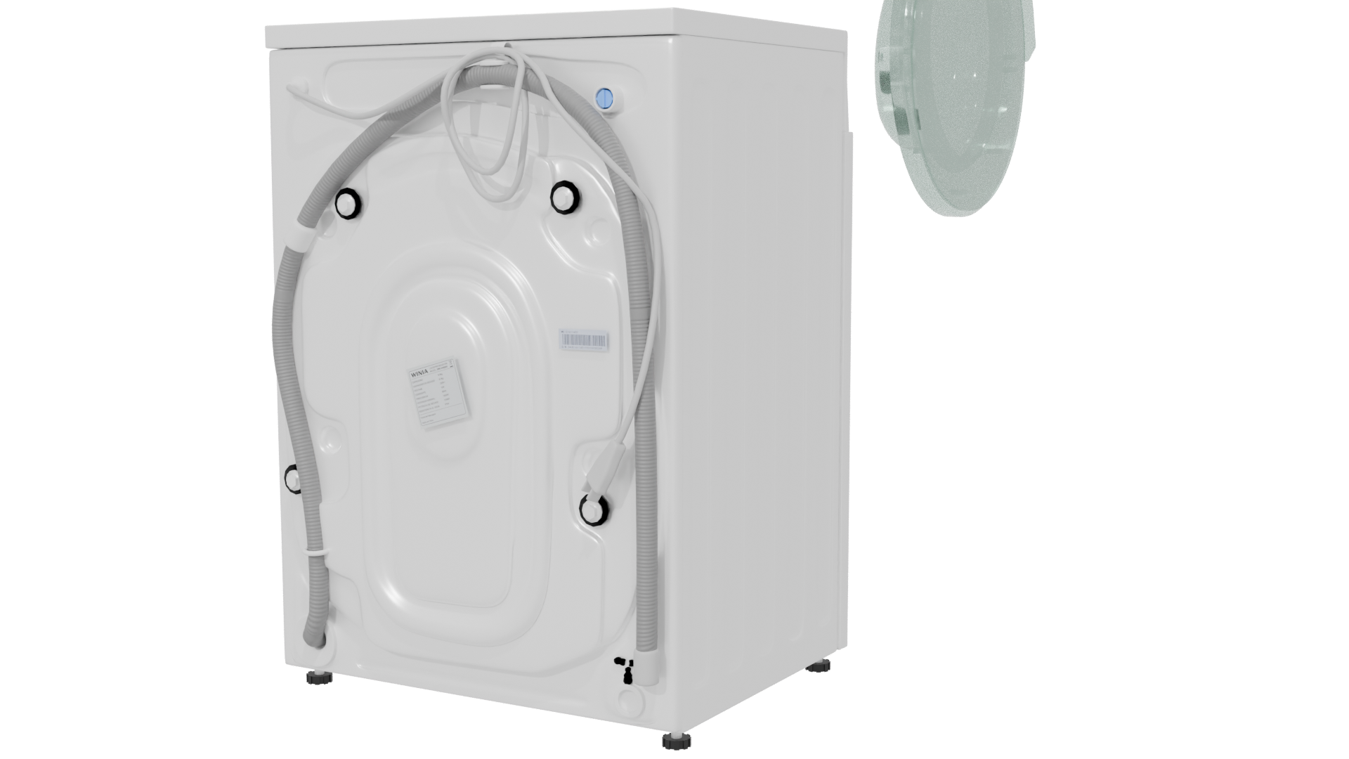 Modern Household Washing Machine 3D - Professional 3D Model Render 6