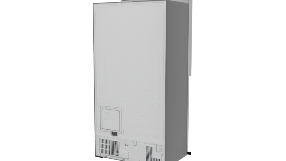 Side by Side Refrigerator LG Model 3D - Professional 3D Model Render 6