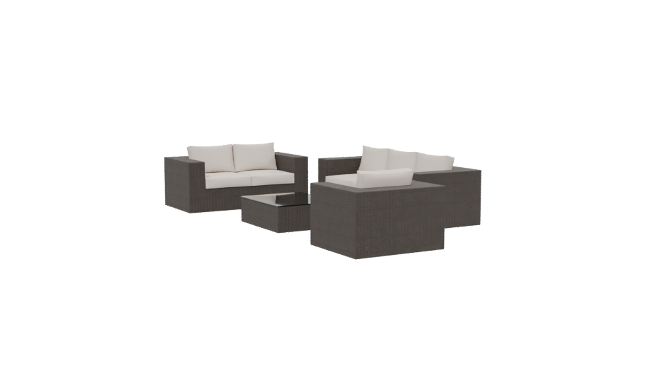 Stylish Outdoor Sofa Set 3D - Professional 3D Model Render 13