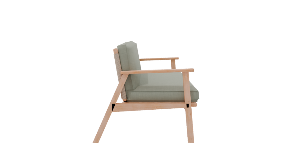 Stylish Minimalist Sofa Model - Professional 3D Model Render 8
