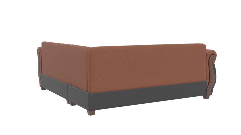 Stylish L-Shaped Sofa Model - Professional 3D Model Render 4