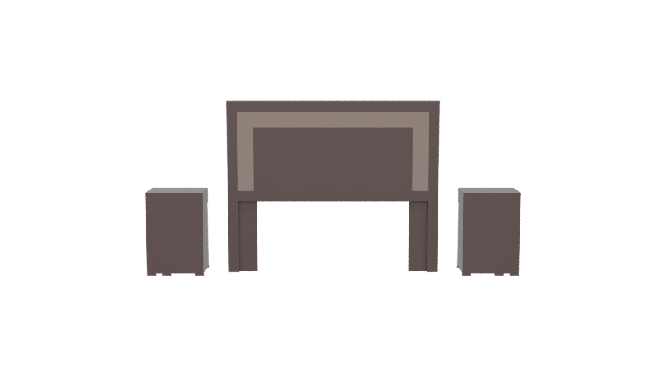 Stylish Bedroom Furniture Set 3D - Professional 3D Model Render 5