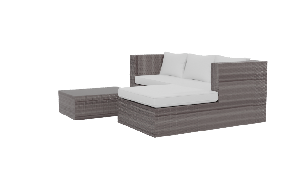 Stylish Outdoor Sofa Set 3D - Professional 3D Model Render 13