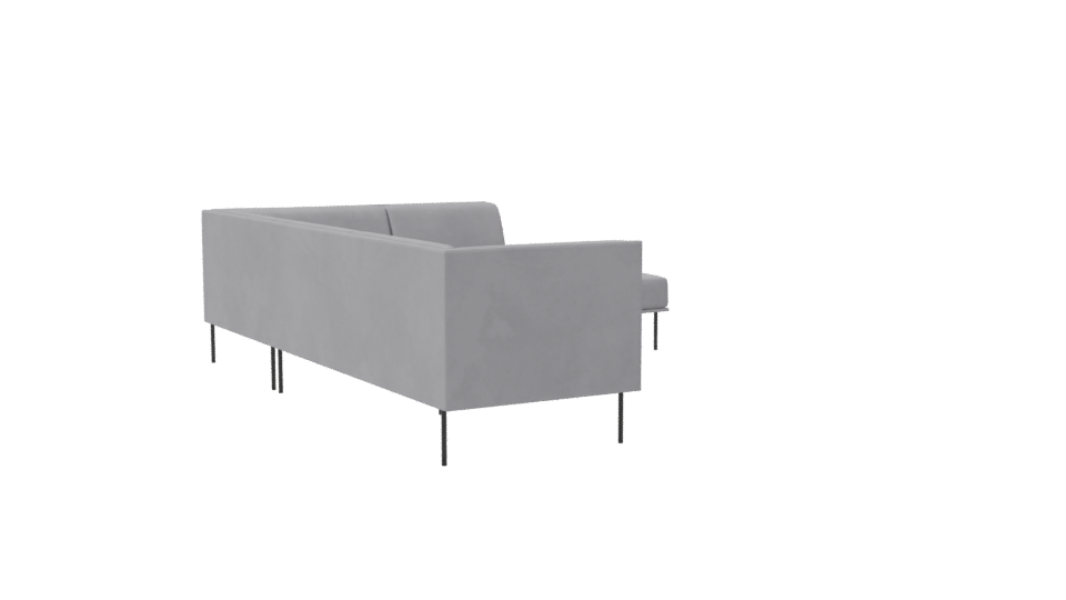 Marcelo Grey Sectional Sofa 3D - Professional 3D Model Render 7