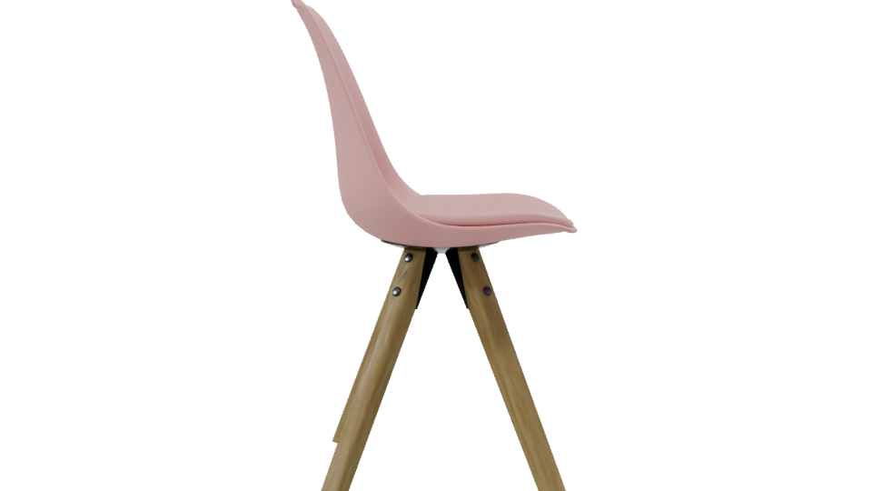 Stylish Modern Pink Chair 3D - Professional 3D Model Render 8