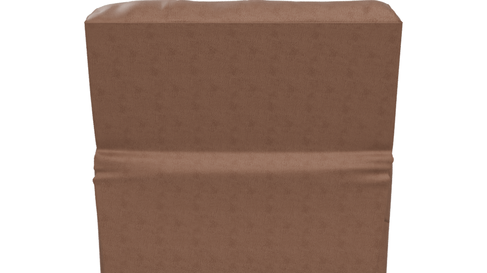 Stylish Brown Fabric Armchair 3D Model - Professional 3D Model Render 5