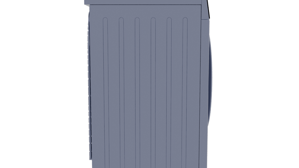 Modern Front-Loading Washing Machine 3D - Professional 3D Model Render 8