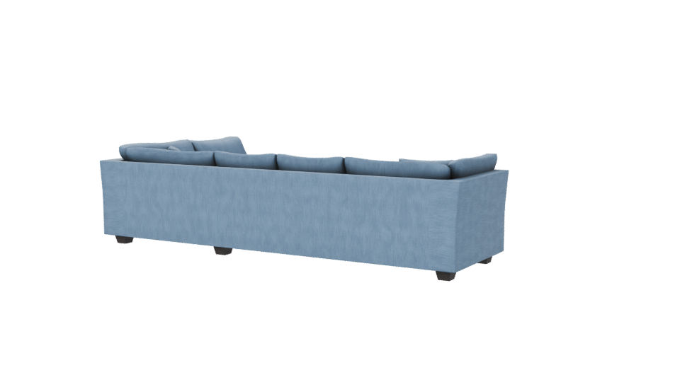 Luxury L-Shaped Sofa 3D Model - Professional 3D Model Render 6