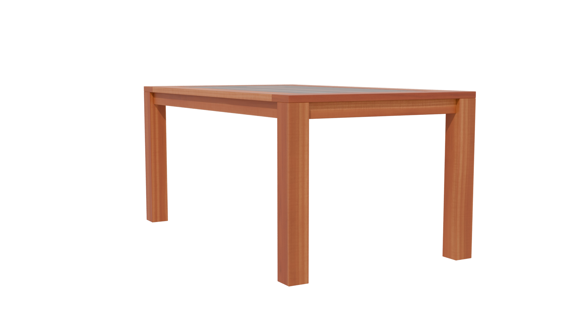 Stylish Wooden Dining Table 3D Model - Professional 3D Model Render 13