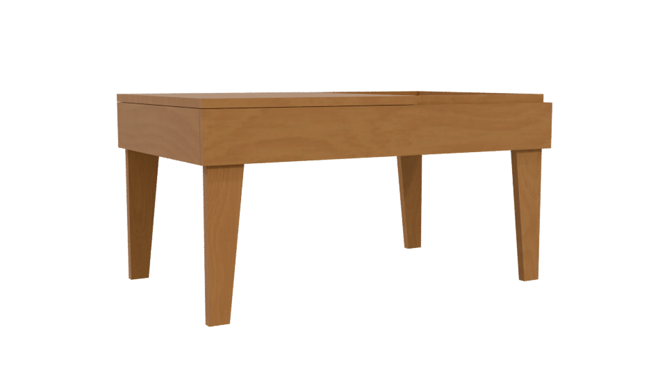 Stylish Modern Coffee Table 3D - Professional 3D Model Render 4
