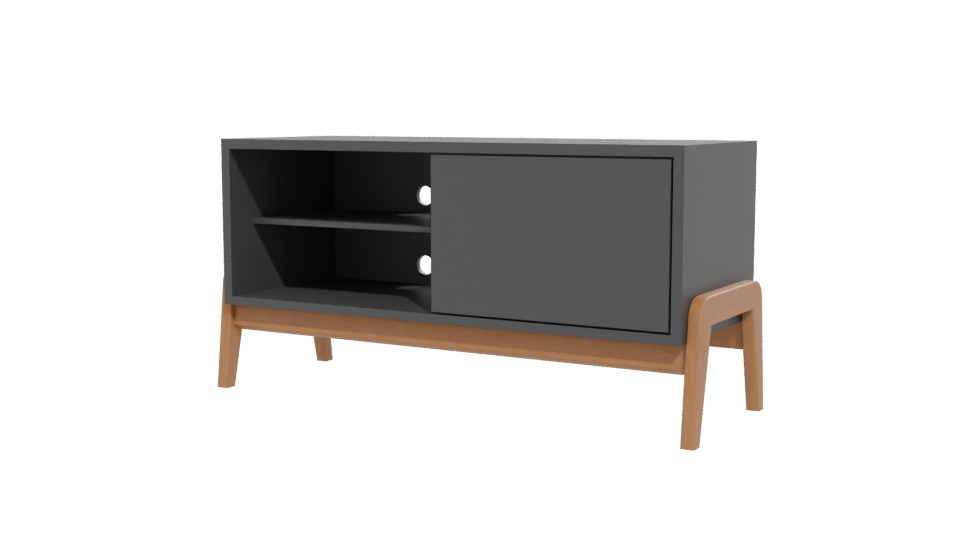 Contemporary Media Console 3D Model - Professional 3D Model Render 12