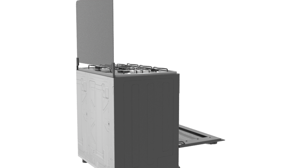 Stylish Gas Range Appliance 3D - Professional 3D Model Render 7