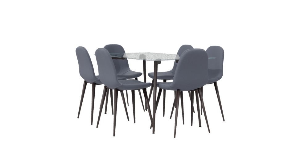 Modern Dining Set 3D Model - Professional 3D Model Render 7