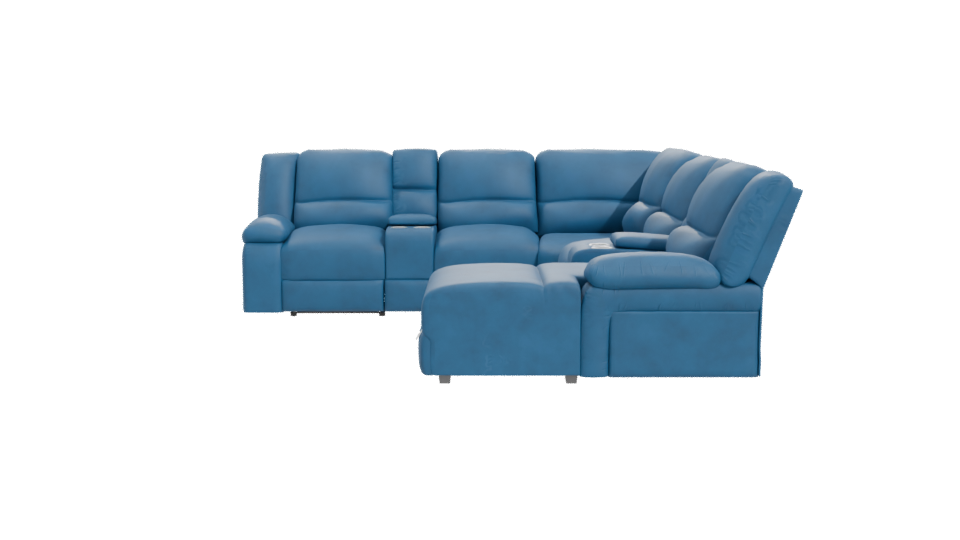 Contemporary Sectional Sofa 3D Model - Professional 3D Model Render 11
