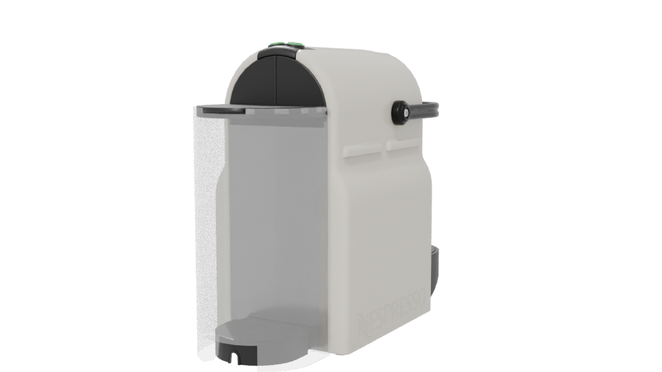 Compact Espresso Coffee Machine 3D Model - Professional 3D Model Render 6