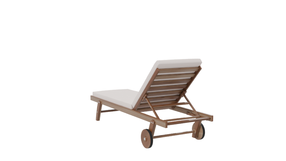 Stylish Outdoor Lounge Chair 3D - Professional 3D Model Render 7