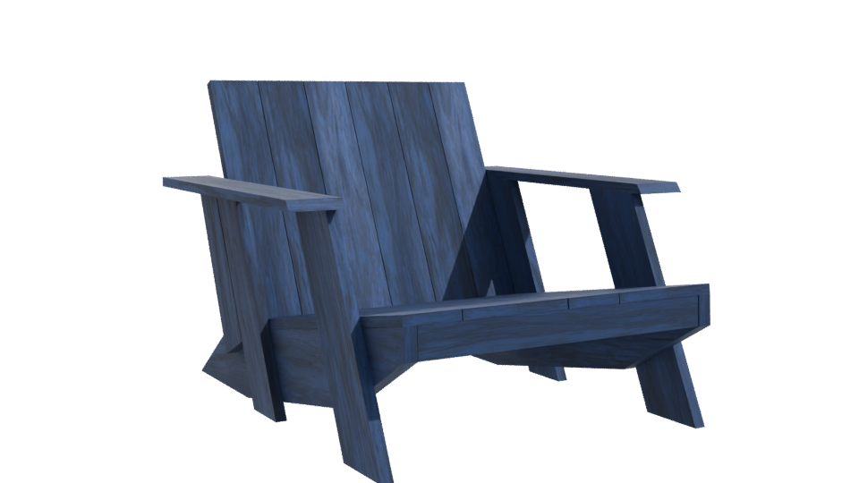 Stylish Outdoor Lounge Chair 3D - Professional 3D Model Render 10