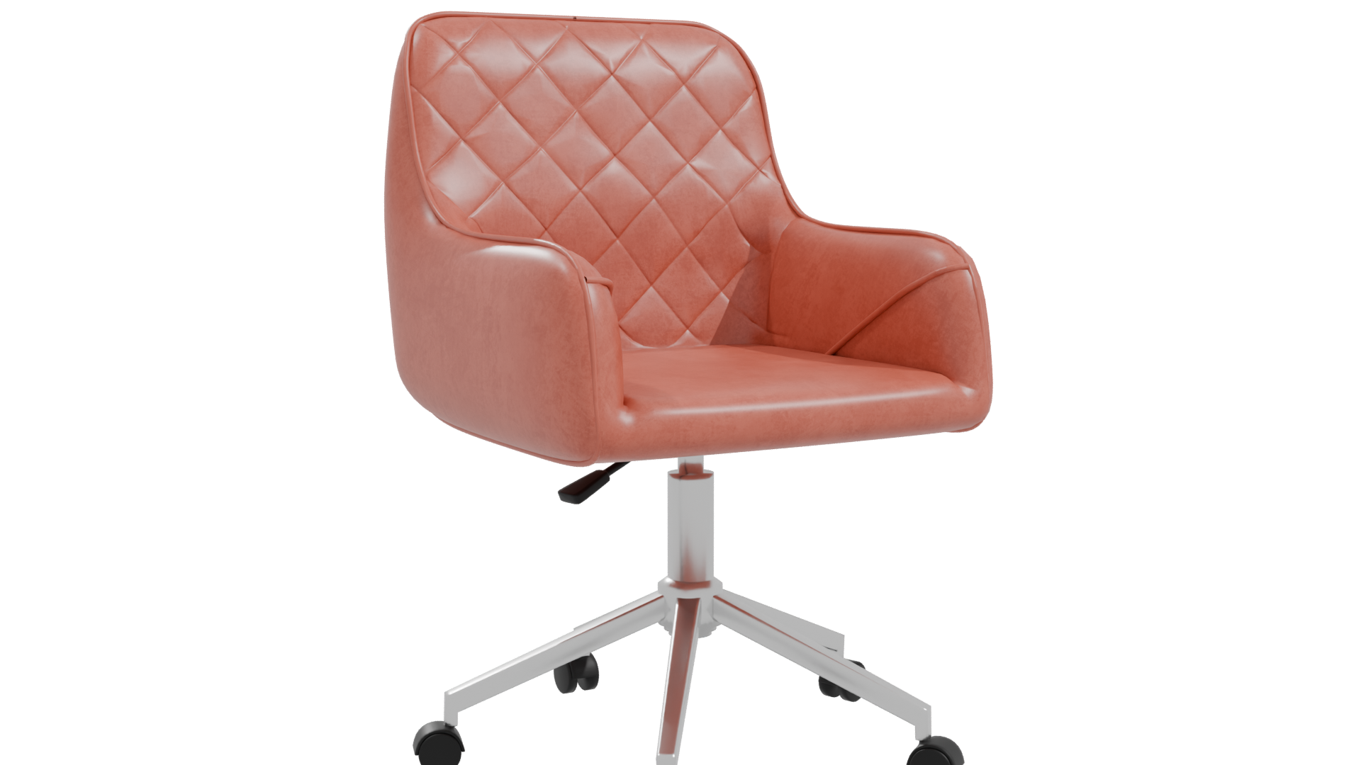 Stylish Modern Quilted Office Chair 3D Model - Professional 3D Model Render 10