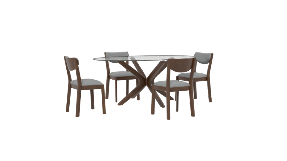 Rectangular Dining Table 3D Model - Professional 3D Model Render 13