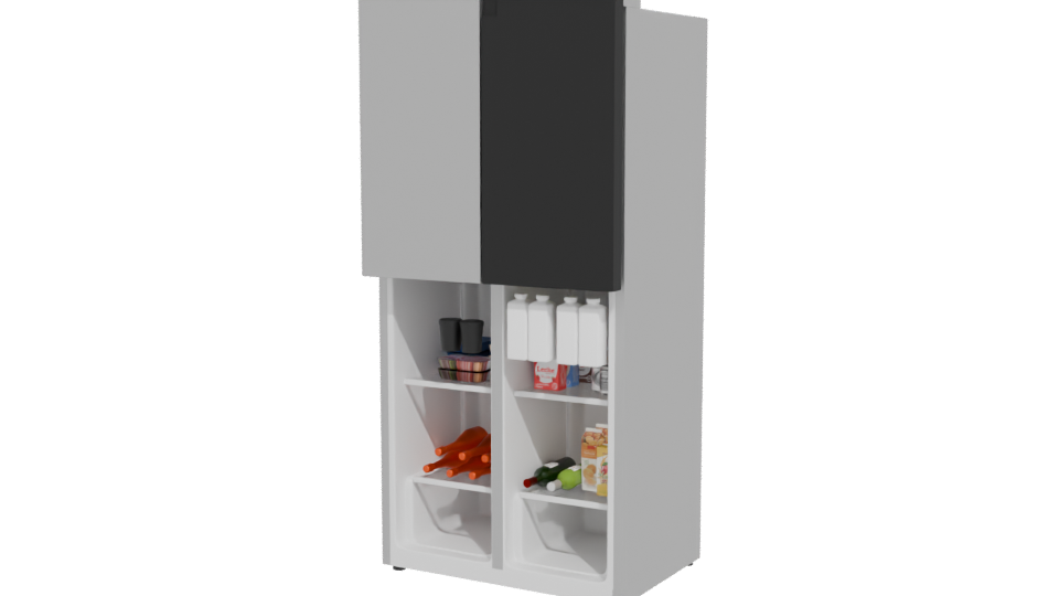 Sleek Modern Refrigerator 3D - Professional 3D Model Render 12