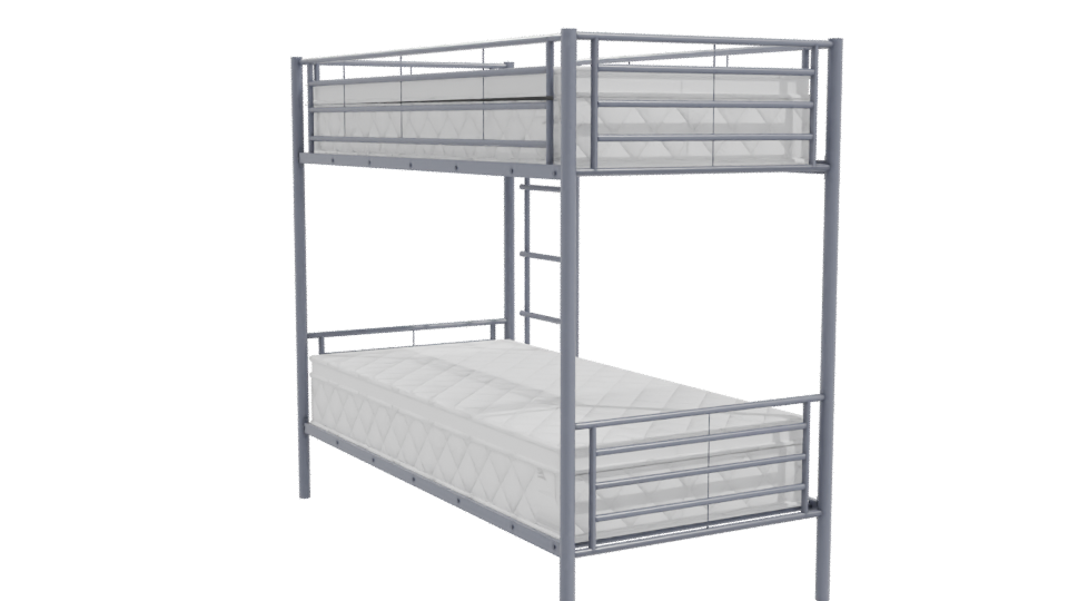 Industrial Bunk Bed 3D Model - Professional 3D Model Render 10