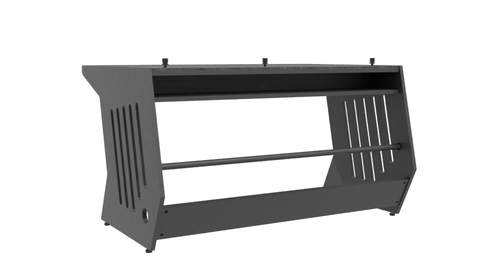 Sleek Modern Office Table 3D - Professional 3D Model Render 4