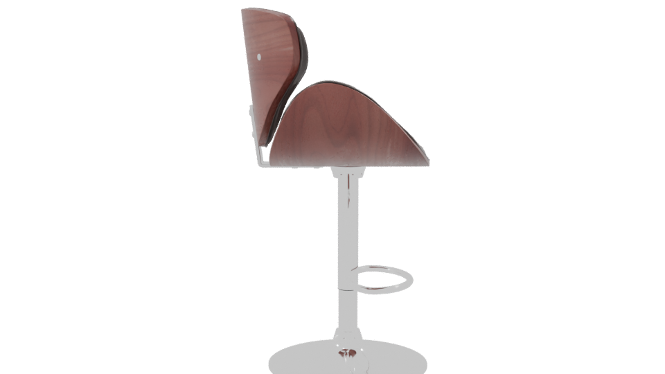 Stylish Bar Stool 3D Model - Professional 3D Model Render 8