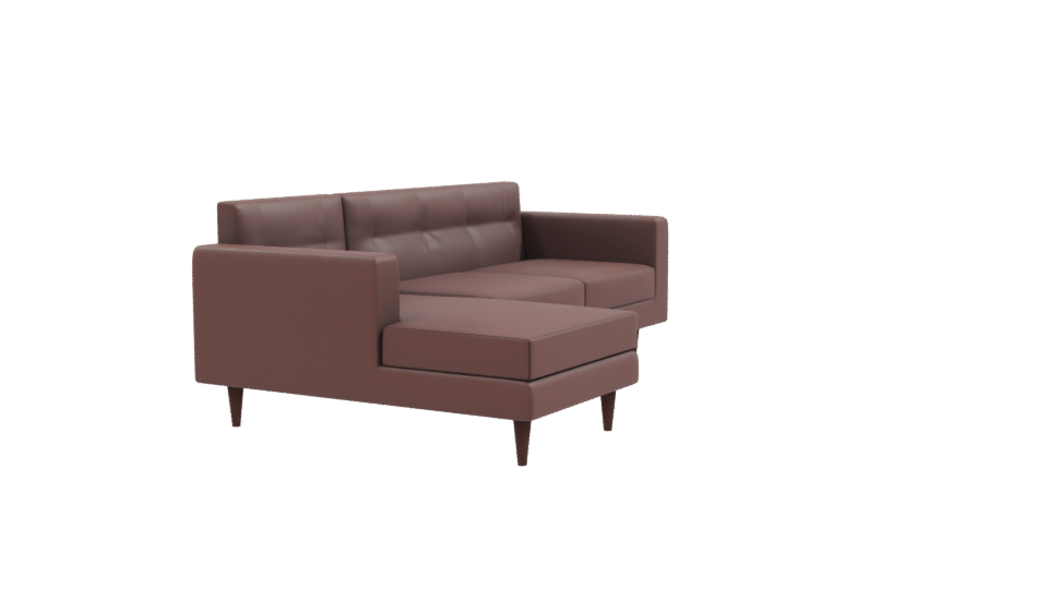 Stylish Modern L-Shaped Sofa 3D Model - Professional 3D Model Render 9