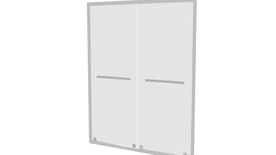 Double Door Modern Cabinet 3D - Professional 3D Model Render 6