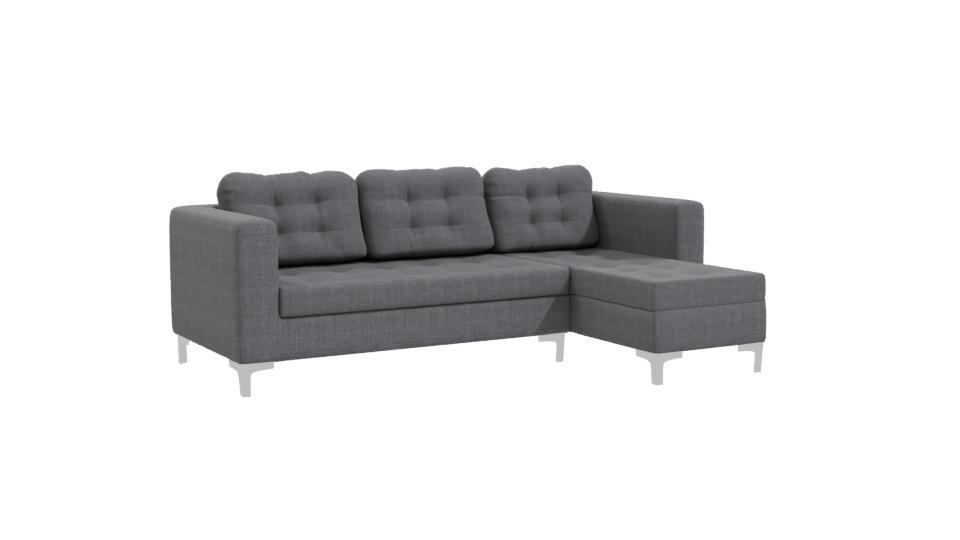 Contemporary Sectional Sofa 3D Model - Professional 3D Model Render 10