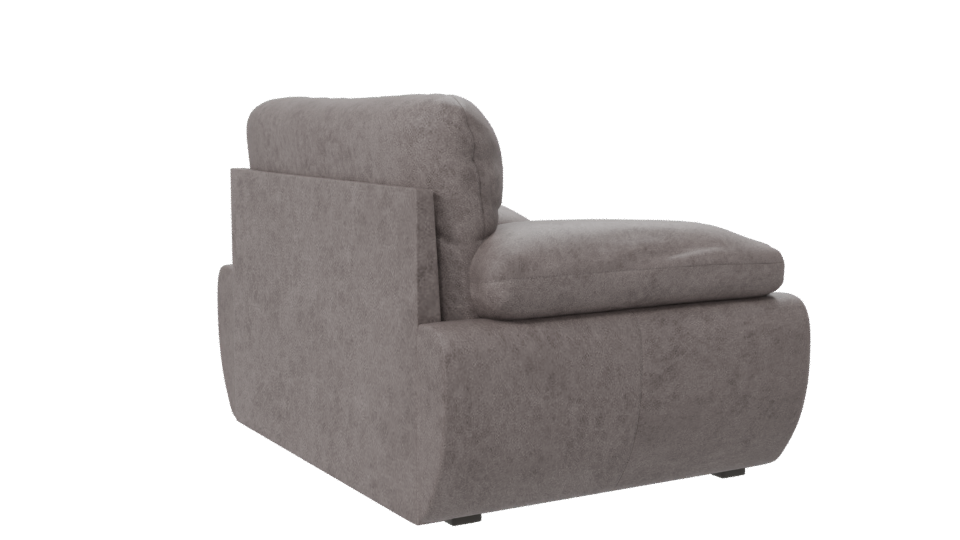 Contemporary Upholstered Living Room Chair 3D Model - Professional 3D Model Render 7