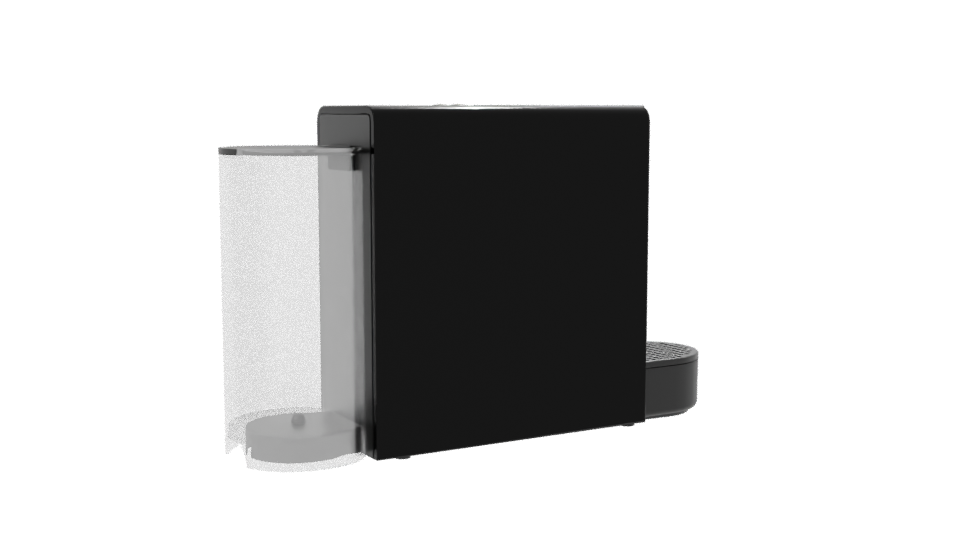 Sleek Modern Coffee Machine 3D - Professional 3D Model Render 7