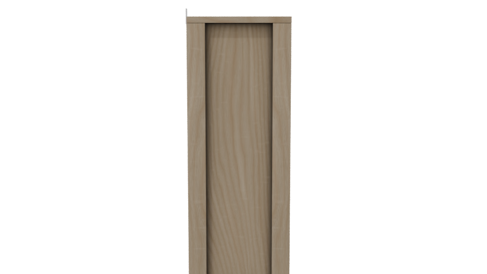 Stylish Wooden Wall Cabinet 3D - Professional 3D Model Render 8