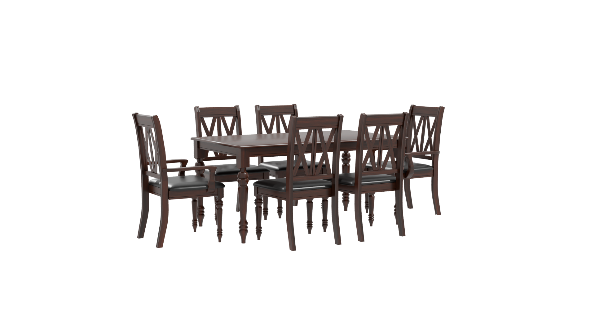 Elegant Dining Table Set 3D - Professional 3D Model Render 10